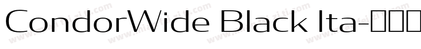 CondorWide Black Ita字体转换